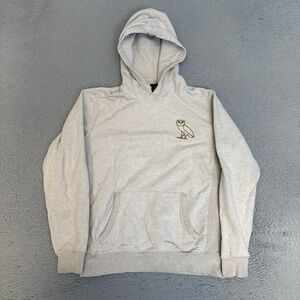 Cream OVO Hoodie with Owl Logo